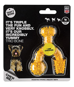 PETS CHOICE TOY TRIO BONE CHICKEN