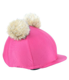 Shires Double Pom Pom Hat Cover - Pink