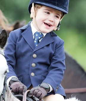 Shires Aston Junior Show Jacket - Navy