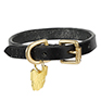 Digby & Fox Flat Leather Dog Collar - Black