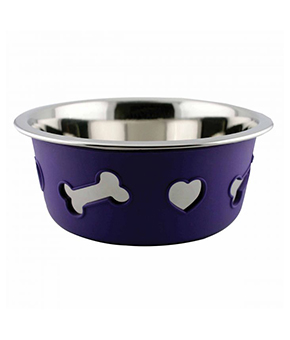 Weatherbeeta Stainless Steel Silcone Bowl - Purple