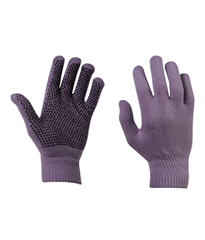 Dublin Magic Pimple Grip Riding Gloves - Purple