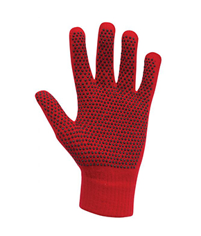 Dublin Magic Pimple Grip Riding Gloves - Red