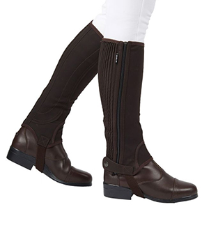 Dublin Easy Care Half Chaps - Brown