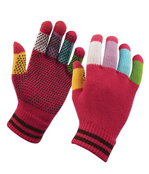 Dublin Pimple Grip Riding Glove - Pink Multi