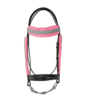 HyVIZ Reflector Bridle Band Set Pink