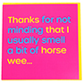 Gubblecote Cards Horse Wee Card