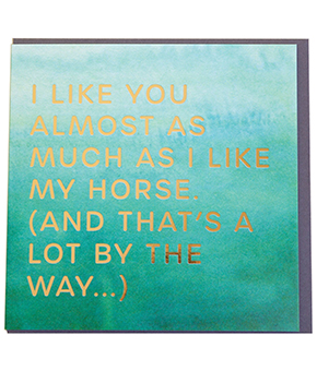 Gubblecote Cards I Like You Foiled Card