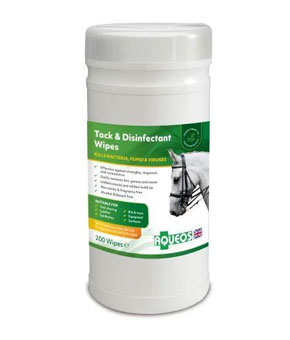 Aqueos Equine Tack & Disinfectant Wipes