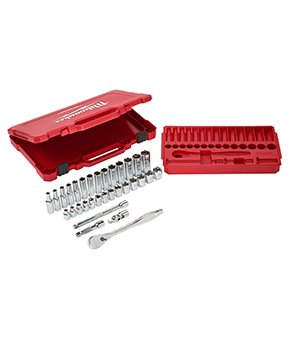 Metric 3/8" Ratchet + Socket set (32pc)4932464945