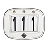 LeMieux Saddle Pad Number Holder White Diamante