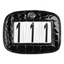 LeMieux Saddle Pad Number Holder Black Croc Print