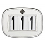 LeMieux Saddle Pad Number Holder White