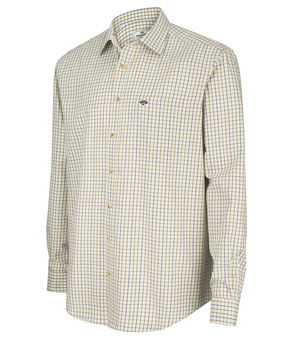 Hoggs Of Fife Inverness Cotton Tattersall Shirt - Navy/Olive