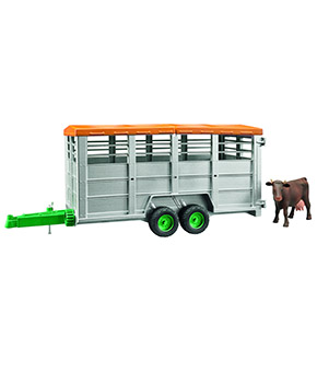 Livestock Trailer with 1 Cow 022273