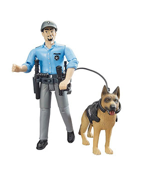 Bruder World Policeman and Dog - 621506