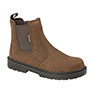 Grafters Twin Gusset Safety Dealer Boot Brown