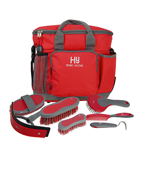 Hy Sport Active Complete Grooming Bag - Rosette Red