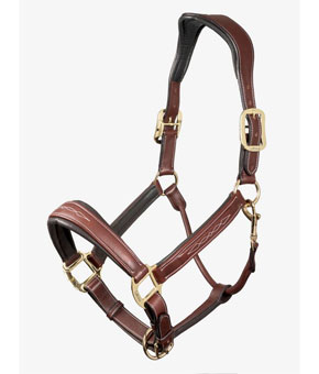 LeMieux Stitched Leather Headcollar Brown