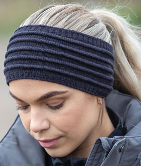 Equetech Silhouette Stretch Knit Headband - Navy