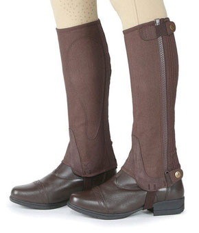 Shires Moretta Amara Childs Half Chaps Brown