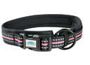 Weatherbeeta Reflective Dog Collar - Black/Pink