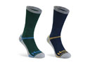 Hoggs Of Fife Coolmax Sock (Twin Pack) - Green/Navy