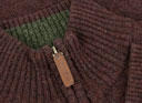 Hoggs Of Fife Lothian 1/4 Zip Neck Pullover - Redwood