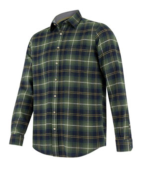 Hoggs Of Fife Pitmedden Flannel Check Shirt - Green