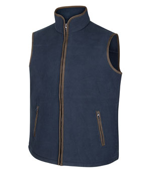 Hoggs of Fife Woodhall Fleece Gilet - Navy