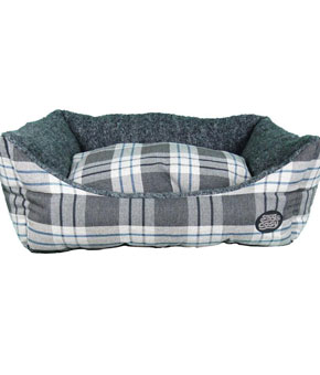 Snug & Cozy Kensington Check Rectangular Pet Bed