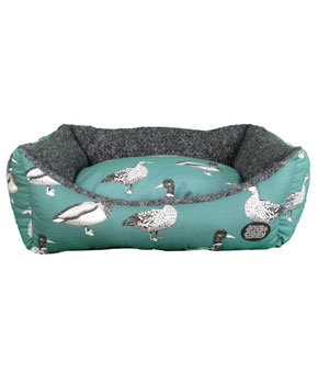 Snug & Cosy Teal Duck Dog Bed