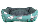 Snug & Cosy Teal Duck Dog Bed