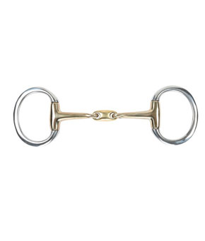 Shires Brass Alloy Flat Ring Lozenge Eggbutt