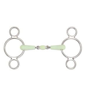 Shires Equikind Peanut Two Ring Gag