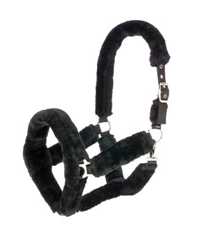 Hy Equestrina Fab Fleece Headcollar - Black