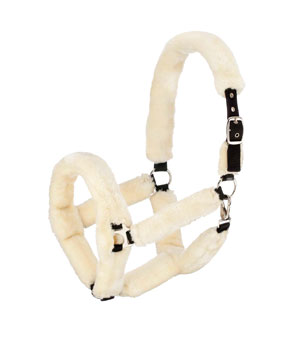 Hy Equestrian Fab Fleece Headcollar - Cream