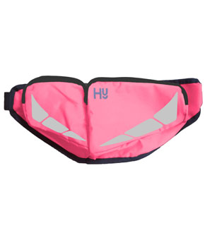 Hy Equestrian Reflector Bum Bag - Pink