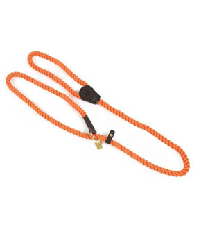 Digby & Fox Rope Slip Dog Lead - Orange