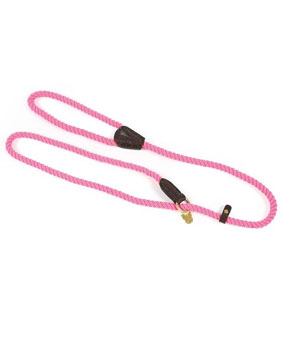 Digby & Fox Rope Slip Dog Lead - Pink