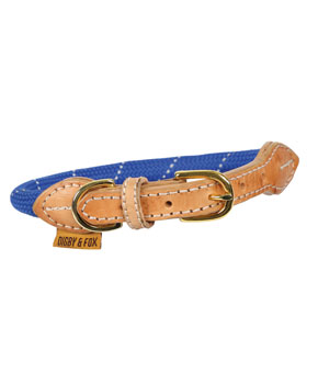 Digby & Fox Reflective Dog Collar Navy