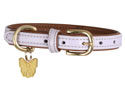 Digby & Fox Padded Leather Dog Collar Lilac