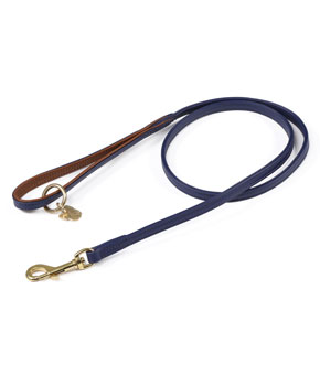 Digby & Fox Padded Leather Dog Lead Navy