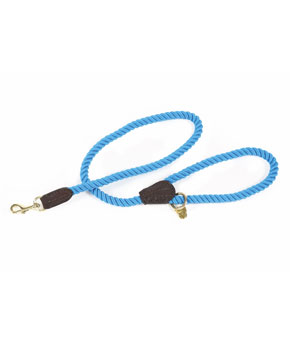 Digby & Fox Rope Dog Lead Blue