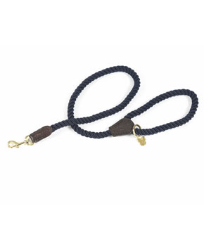 Digby & Fox Rope Dog Lead Navy