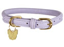 Digby & Fox Rolled Leather Dog Collar Lilac