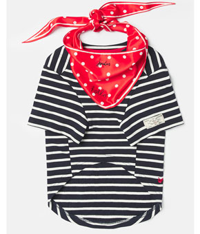 Joules Harbour Dog Top & Neckerchief Set