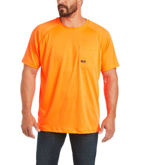 Ariat Rebar Heat Fighter T-Shirt - Neon Orange