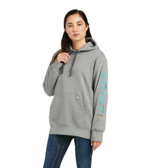 Ariat Rebar Graphic Hoodie - Heather Grey