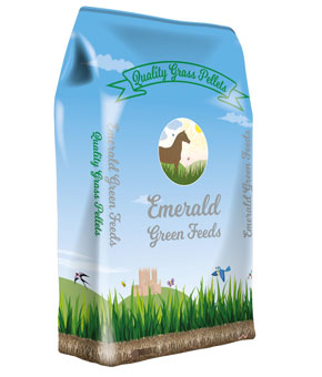 Emerald Green Feeds Grass Pellets